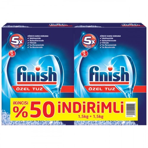 Finish Özel Tuz 1,5 Kg x 2 Adet