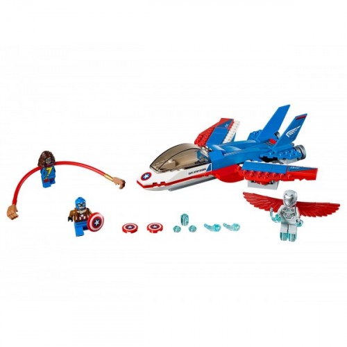 Lego Super Heroes Captain America Jet Pursuit 76076
