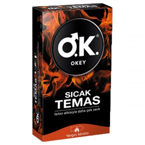 Okey Prezervatif Sıcak Temas 10 lu