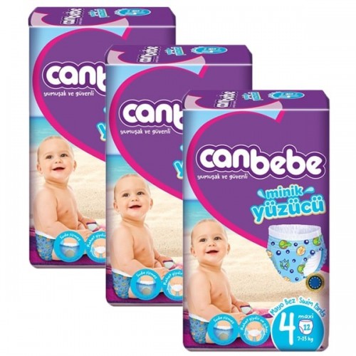 Canbebe Mayo Bebek Bezi Maxi 4 Beden 12 Adet (7-13 kg) x 3 Adet