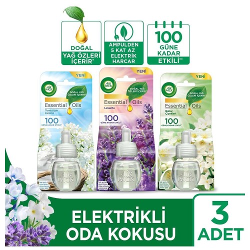 Air Wick Elektrikli Oda Kokusu Yedek Şişe Seti x 3 Adet