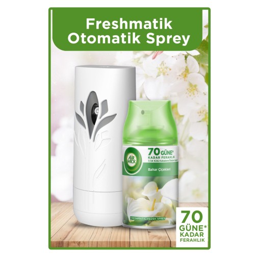 Air Wick Freshmatic Oda Kokusu Bahar Çiçekleri Makine + Yedek