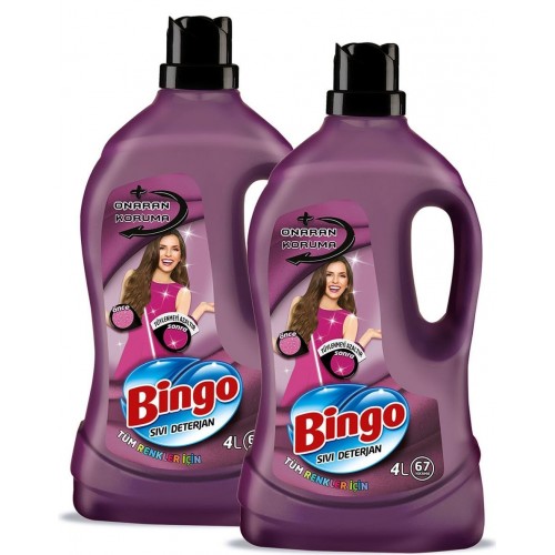 Bingo Çamaşır Deterjanı Onaran Koruma 4 lt x 2 Adet