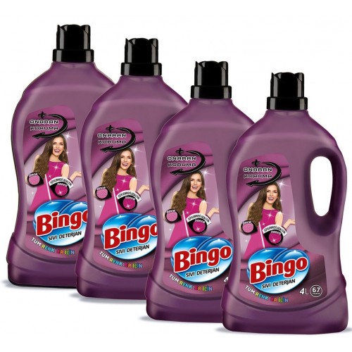 Bingo Çamaşır Deterjanı Onaran Koruma 4 lt x 4 Adet
