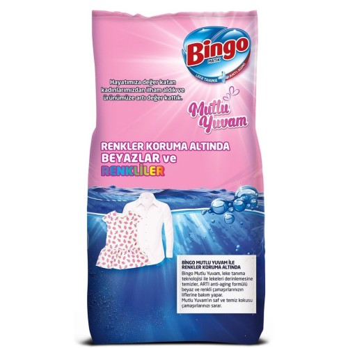 Bingo Matik Konsantre Toz Deterjan Mutlu Yuvam 10 kg Bingo Matik Konsantre Toz Deterjan Mutlu Yuvam 10 kg
