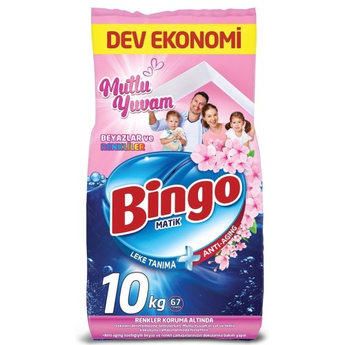Bingo Matik Konsantre Toz Deterjan Mutlu Yuvam 10 kg Bingo Matik Konsantre Toz Deterjan Mutlu Yuvam 10 kg