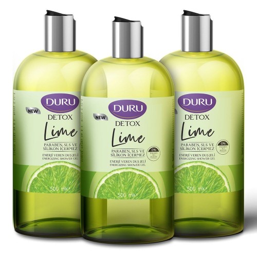 Duru Detox Lime Duş Jeli 500 ml x 3 Adet
