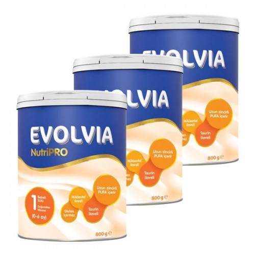 Evolvia 1 Bebek Sütü Nutripro 800 gr x 3 Adet