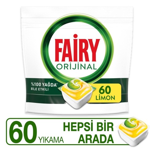 Fairy Hepsi Bir Arada Bulaşık Makinesi Deterjanı Tableti 60 lı