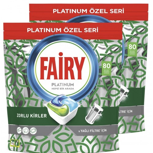 Fairy Platinum Özel Seri Bulaşık Makinesi Kapsülü 80 li x 2 Adet