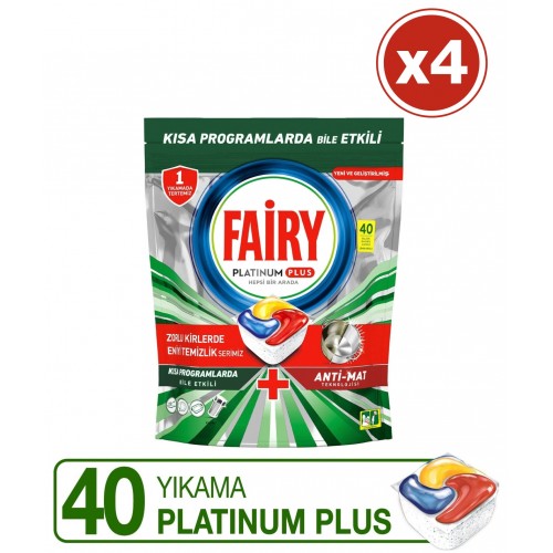 Fairy Platinum Plus Bulaşık Makinesi Deterjanı Kapsülü 160 Yıkama