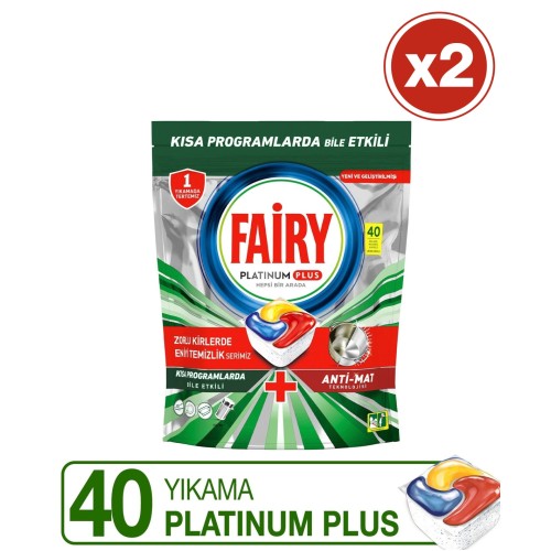 Fairy Platinum Plus Bulaşık Makinesi Deterjanı Kapsülü 80 Yıkama