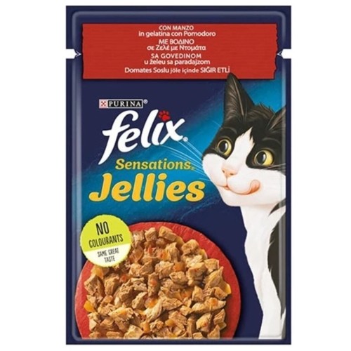 Felix Sensation Sığır Ve Domatesli Kedi Yaş Mama 85 gr