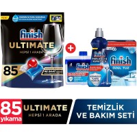 Finish Ultimate 85 Kapsül Bulaşık Deterjanı +Temizlik ve Bakım Seti