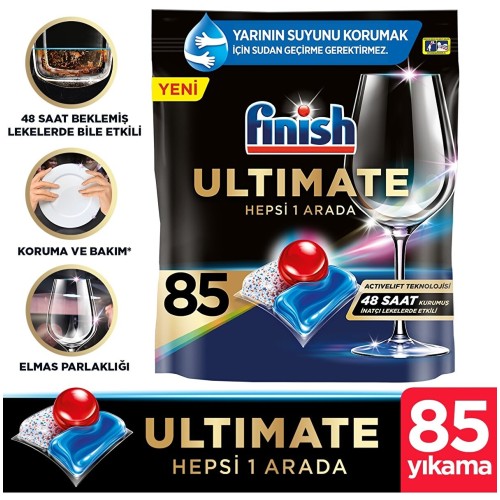 Finish Ultimate Hepsi Bir Arada Bulaşık Makinesi Deterjanı 85 Kapsül