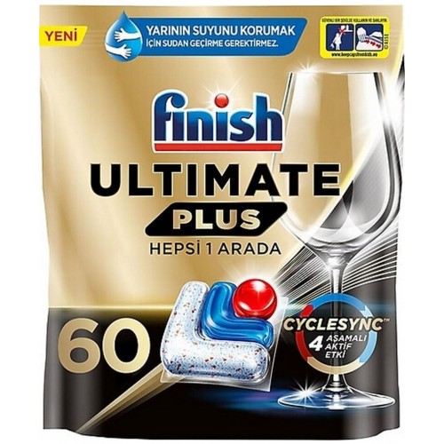 Finish Ultimate Plus Bulaşık Makinesi Deterjanı Tableti 60 li
