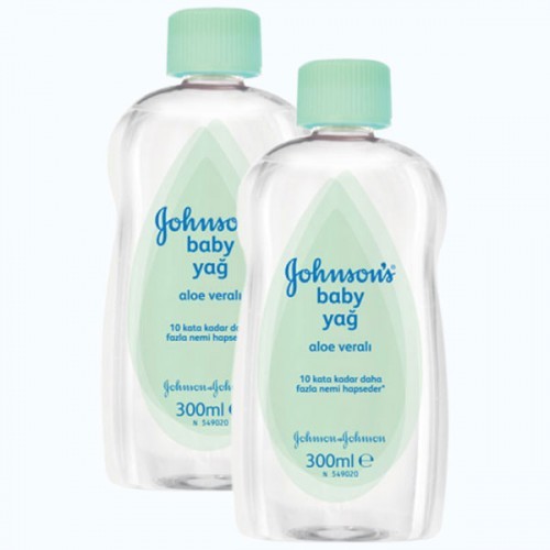 Johnsons Baby Bebek Yağı Aloe Veralı 300 ml x 2 Adet