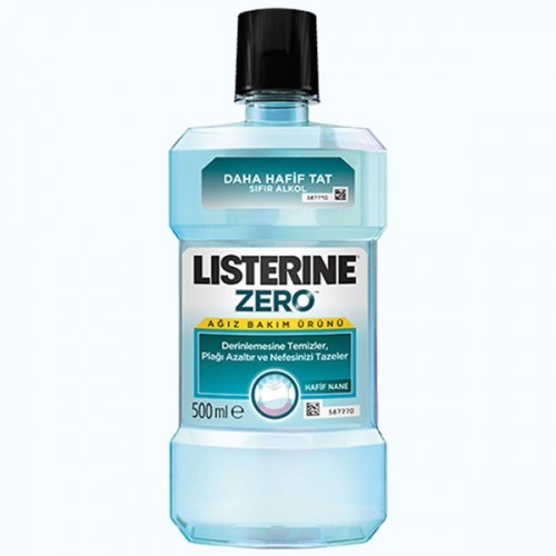 Listerine Ağız Bakım Suyu Zero 500 ml (Alkolsüz)