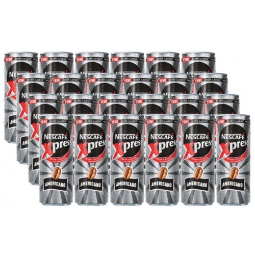 Nescafe Xpress Şekersiz Americano 250 ml x 24 Adet