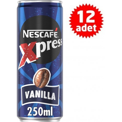 Nescafe Xpress Vanilla 250 ml x 12 Adet