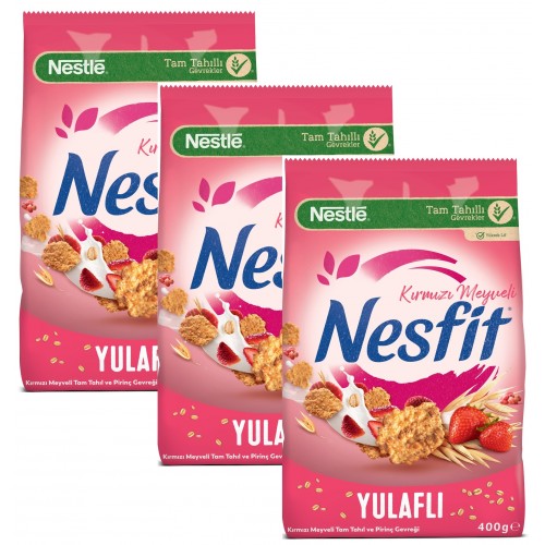 Nestle Nesfit Kırmızı Meyveli Mısır Gevreği 400 gr x 3 Adet