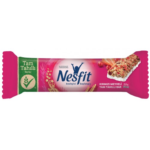Nestle Nesfit Kırmızı Meyveli Tam Tahıllı Bar 23,5 gr