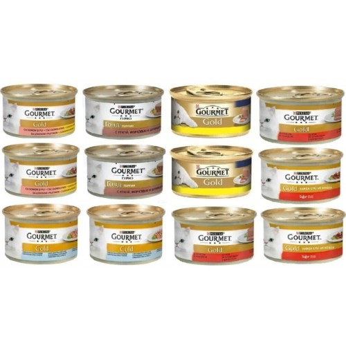 Purina Gourmet Gold Karışık Kedi Konservesi 85 gr x 12 Adet