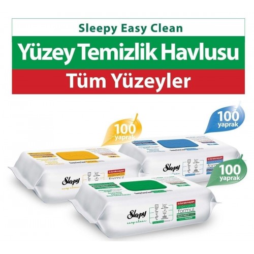 Sleepy Easy Clean Beyaz Sabun+Çamaşır Suyu+Arap Sabunu 300 Yaprak