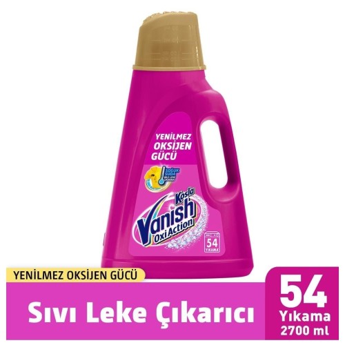 Vanish Sıvı Leke Çıkarıcı 54 Yıkama Pembe 2,7 lt