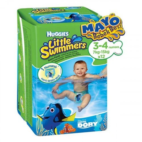 Huggies Mayo Bebek Bezi Little Swimmers Küçük Boy 12 li (7kg - 15kg)