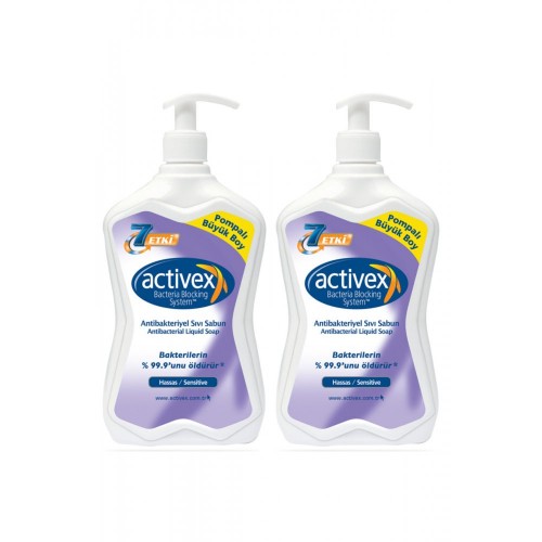 Activex Antibakteriyel Hassas Sıvı Sabun 700 ml x 2 Adet
