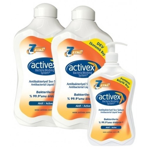 Activex Sıvı Sabun Aktif 1500 ml + 1500 ml + 700 ml