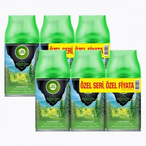Airwick Freshmatik Yedek Sprey Karadeniz 3 lü x 2 Adet