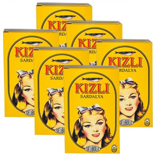 Alaeddin Kızlı Sardalya Konservesi 125 gr x 6 Adet