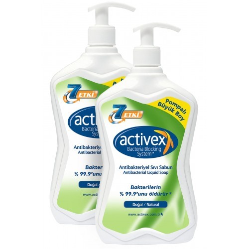Activex Antibakteriyel Sıvı Sabun 2li set Doğal 2 x 700 ml