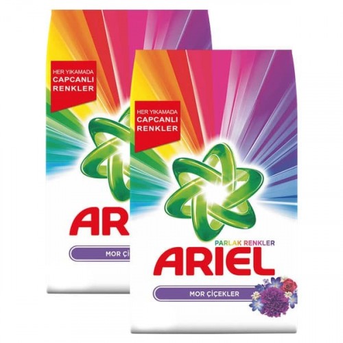 Ariel Toz Çamaşır Deterjanı Mor Çiçekler 6 kg x 2 Adet