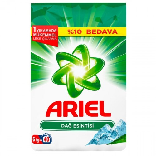 Ariel Toz Çamaşır Deterjanı Dağ Esintisi 6 kg 