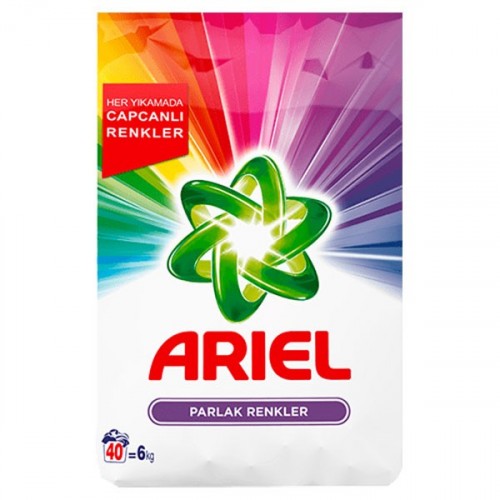 Ariel Toz Çamaşır Deterjanı Parlak Renkler 6 kg 