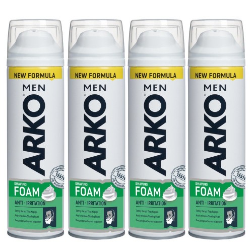 Arko Men Anti-Irritation Tıraş Köpüğü 200 ml 4 lü Fırsat Paketi