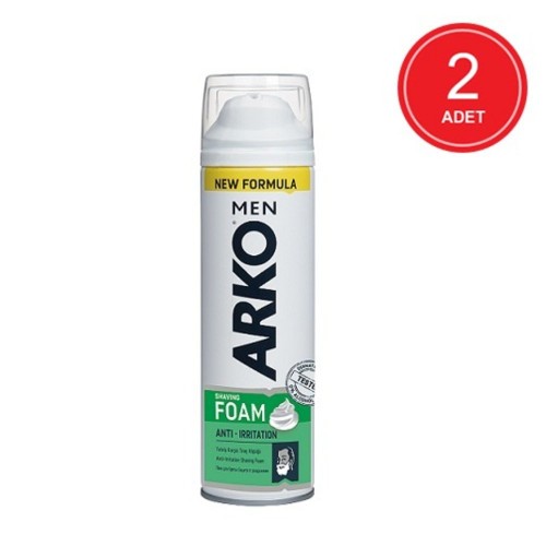 Arko Men Tıraş Köpüğü Anti Irritation 200 ml 2 li Avantaj Paketi