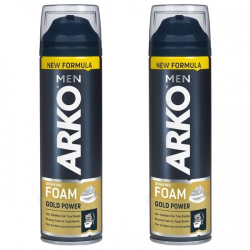 Arko Men Tıraş Köpüğü Gold Power 200 ml x 2 Adet