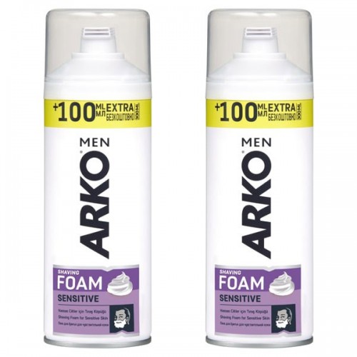 Arko Men Tıraş Köpüğü Sensitive 300 ml x 2 Adet