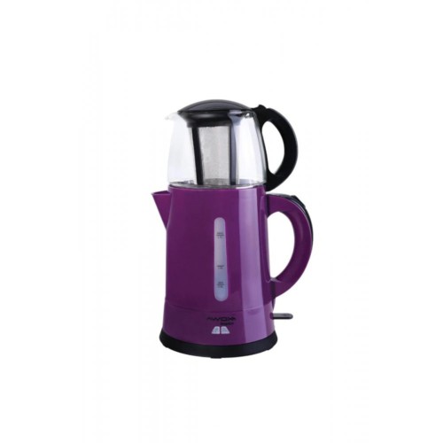 Awox Teaplus Mürdüm 2000 W Cam Demlikli Çay Makinesi