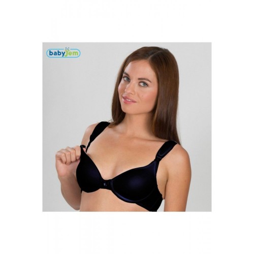 Babyjem Destekli Dantelli Emzirme Sütyeni 95 BD Siyah