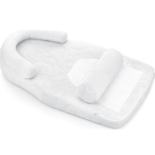 Babyjem Kiraz Çekirdekli Reflu ve Düz Kafa Yastığı Beyaz