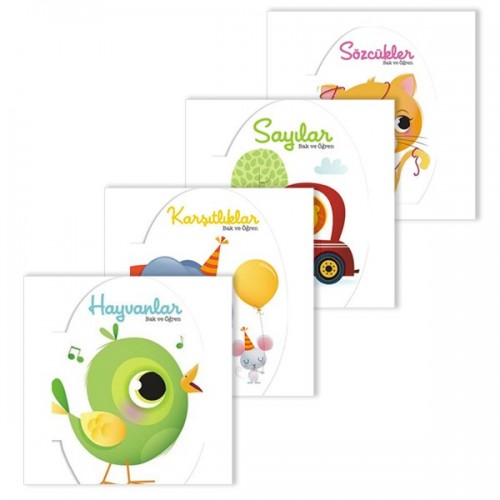 Bak ve Öğren Serisi Eğitici Kitap Seti (4 Adet) - Gamze Tuncel Demir