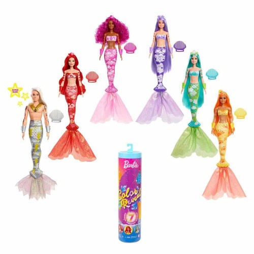 Barbie Color Reveal Renk Değiştiren Gökkuşağı Deniz Kızı Serisi HDN68