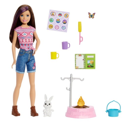 Barbie nin Kız Kardeşleri Kampa Gidiyor Oyun Seti HDF69-HDF71