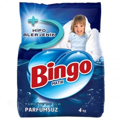 Bingo Matik Toz Çamaşır Deterjanı Parfümsüz 4 kg