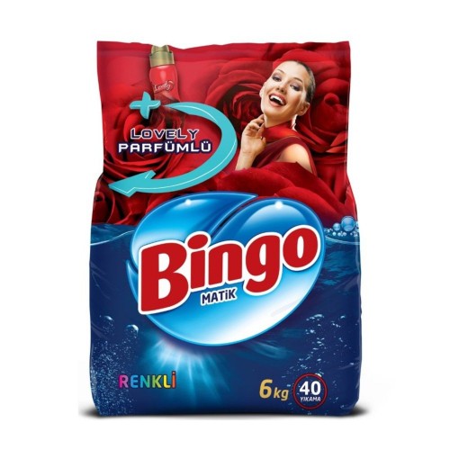 Bingo Matik Toz Çamaşır Deterjanı Renkli 6 kg